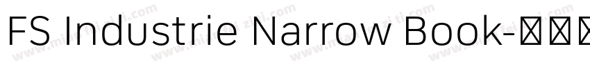 FS Industrie Narrow Book字体转换